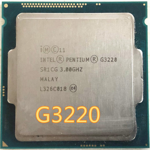 Двухъядерный процессор Intel Pentium G3220 3,0 ГГц, 3 м 53 Вт LGA 1150 G3220 ► Фото 1/1