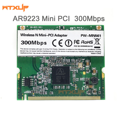 Atheros AR9223 300 Мбит/с мини PCI беспроводной N Wi-Fi адаптер мини-PCI WLAN Card беспроводная сетевая карта для стационарного персонального Acer Asus Dell Toshiba карты ► Фото 1/2
