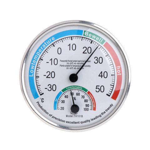 Бытовой Аналоговый термометр, гигрометр, измеритель температуры и влажности ► Фото 1/6