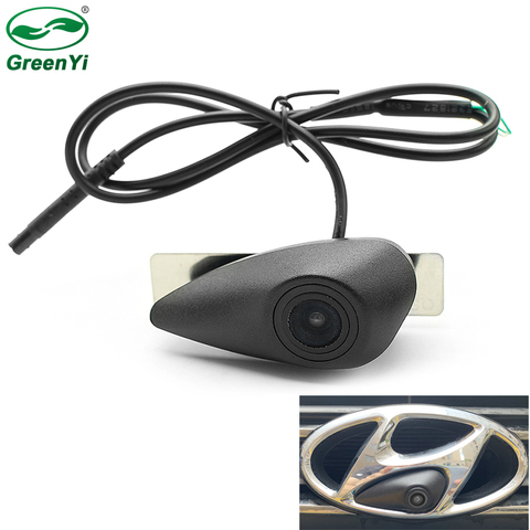 Камера ночного видения CCD HD с логотипом автомобиля для Hyundai Elantra Verna Solaris Tucson IX35 Santa Fe I20 I30 I40 ► Фото 1/6