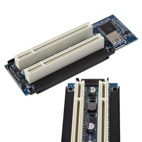 Переходная карта PCI-E Express X1 на Dual PCI Райзер, расширенный адаптер, соединительная карта, добавить расширенную карту для ПК, компьютера Windows XP ... ► Фото 1/6