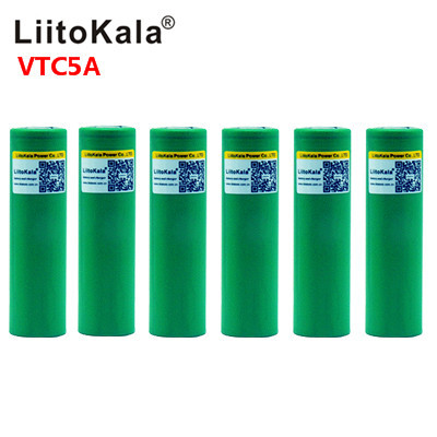 liitokala 3.7V 2600mAh VTC5A rechargeable Li-ion battery 18650 Akku US18650VTC5A 35A Toys flashlight ► Фото 1/5