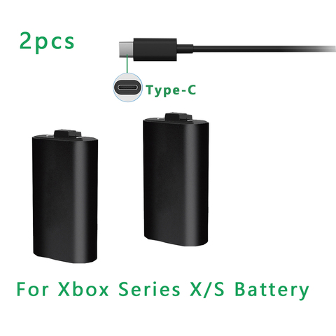 Для контроллера XBOX Series S X, перезаряжаемый полимерный аккумулятор 1200 мАч (с кабелем 3 м), подходит для геймпада XBOX Series X/S ► Фото 1/6