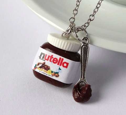 Nutella подвески-ювелирные украшения в виде еды-забавные подарки-ожерелье с едой, подарки для нее, подарки для мамы ► Фото 1/2