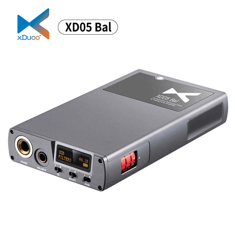XDUOO XD05 Bal Портативный декодирования усилитель для наушников XD-05 сбалансированный ЦАП 32bit/768 кГц DSD512 xd05bal ► Фото 1/6