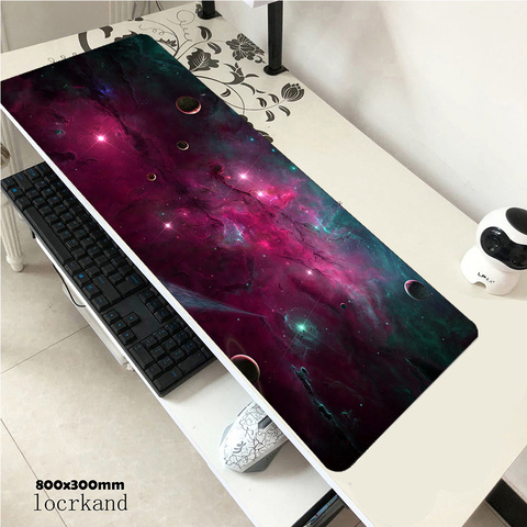 Игровой коврик для мыши Nebula 900x400x3 мм, игровой коврик для мыши с заблокированными краями, игровой коврик, компьютерный стол, padmouse, клавиатура, ... ► Фото 1/5