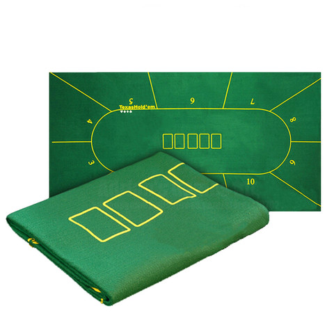 Покерный стол ткань Техасский покер макеты скатерть войлок 10 игроков покерный коврик/ТАПИС покер 180*90 см ► Фото 1/6