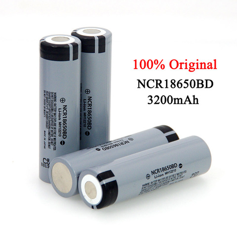 Оригинальный Новый литиевый перезаряжаемый аккумулятор NCR18650BD 3200 мАч 18650 3,7 в 10 А разряд для фонарика ► Фото 1/5