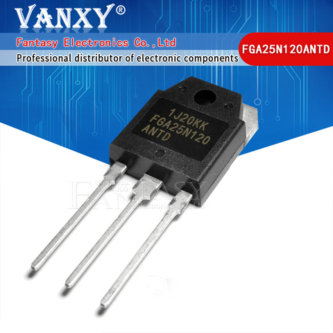 5pcs FGA25N120ANTD TO-3P FGA25N120 1200V 50A TO3P 25N120 ► Фото 1/2