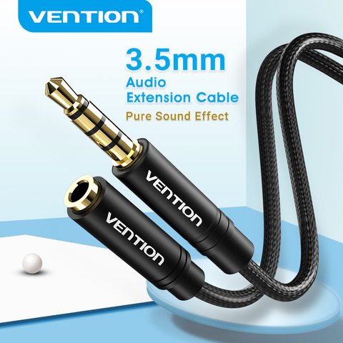 Vention 3,5 мм аудио удлинитель jack 3,5 мм папа-мама AUX кабель для наушников Huawei P20 iPhone 6s MP4 плеер AUX кабель ► Фото 1/6