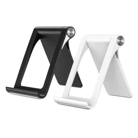Портативный держатель для телефона, подставка для iPhone XS Max XR, складная подставка для Samsung S9 S8, настольная подставка для планшета для Xiaomi ► Фото 1/6