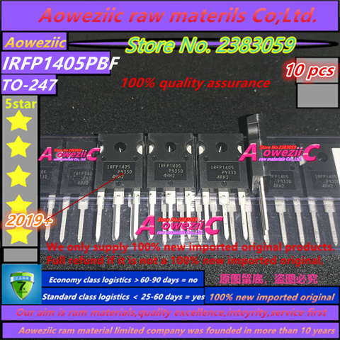 Aoweziic 2022 + 100 новый импортный оригинальный IRFP1405 IRFP1405PBF TO-247 N канал МОП полевой эффект транзистор 55 в 95A ► Фото 1/3