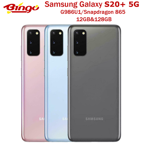 Samsung Galaxy S20 + 5G 128 ГБ G986U1 ROM разблокированый оригинальный мобильный телефон Snapdragon 865 Octa Core 6,7 