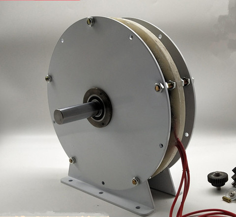 Высокомощный дисковый генератор без сердечника, высокоэффективный постоянный магнит, низкая скорость, низкое сопротивление, 2000 Вт ► Фото 1/4
