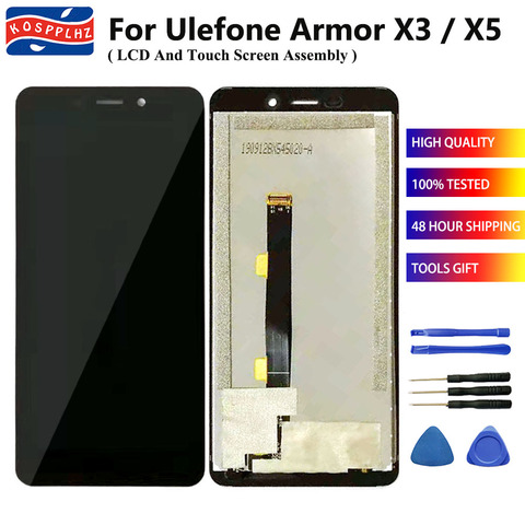 KOSPPLHZ Высокое качество для Ulefone Armor X5 / X3 ЖК-дисплей + сенсорный экран, дигитайзер в сборе, Замена + Инструменты + клей ► Фото 1/6