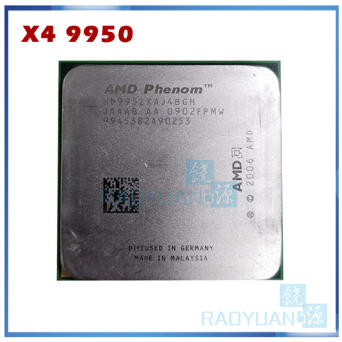 AMD Phenom X4 9950 четырехъядерный настольный процессор 2,6 ГГц HD995ZXAJ4BGH Разъем AM2 +/940pin ► Фото 1/1