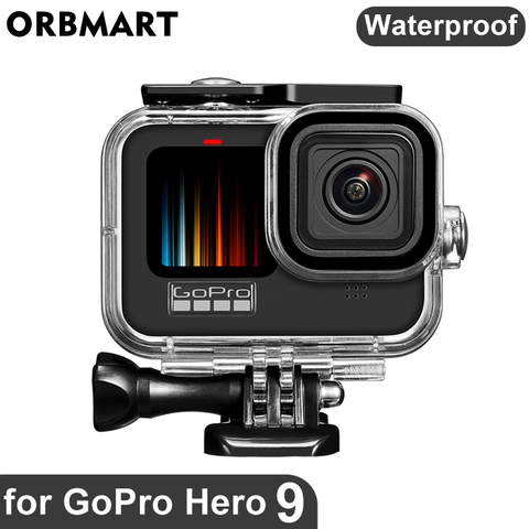 Водонепроницаемый корпус для GoPro Hero 9, Черный Защитный чехол для подводного погружения для Go Pro 9, аксессуары для GoPro9 ► Фото 1/6