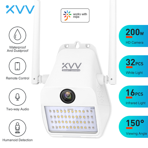 IP-камера Xiaovv D7 1080P, 150 °, WiFi, 16 ИК-светильник ► Фото 1/6