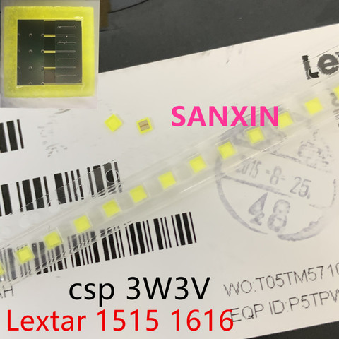 Оригинальные светодиодные лампы Lextar 100, 1616 шт., холодный белый свет, высокая мощность 3 Вт, 3 в, лм, для светодиодных ЖК-телевизоров, подсветсветильник, применение, CSP ► Фото 1/2