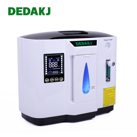 DEDAKJ немецкий бренд, Лидер продаж, портативный кислородный концентратор 1L-7L, генератор кислорода с низким уровнем шума для домашнего ухода, ... ► Фото 1/6