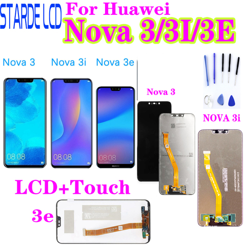 Сенсорный ЖК-дисплей для Huawei Nova 3, сменный сенсорный экран для LX1, LX9, Nova 3i, INE LX1, L21, Nova 3e ► Фото 1/6