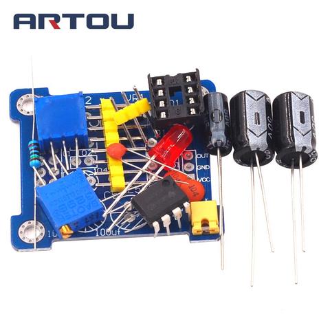 Импульсный генератор NE555, импульсный стартер, Настраиваемый Модуль рабочего цикла и частоты, комплект осциллятора для самостоятельной сбор... ► Фото 1/4