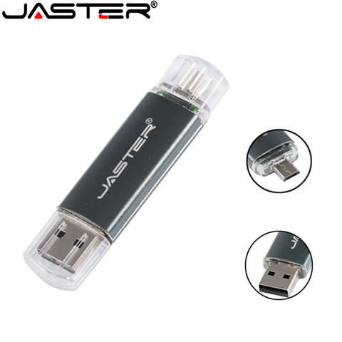 JASTER Новый Прямоугольник usb флэш-накопитель 16 ГБ 32 ГБ 64 Гб Смартфон флеш-накопитель OTG usb флешка Внешняя память планшетный ПК подарок ► Фото 1/6