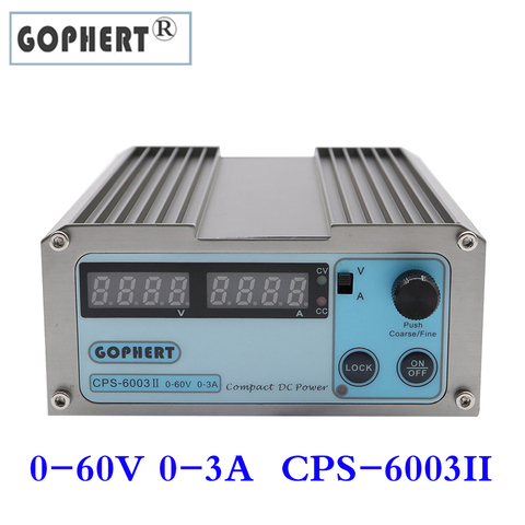 Регулируемый источник питания постоянного тока CPS 6003, 0-60 в, 0-3 А, источник постоянного тока с постоянным напряжением, небольшой объем, прецизионный источник питания постоянного тока ► Фото 1/5