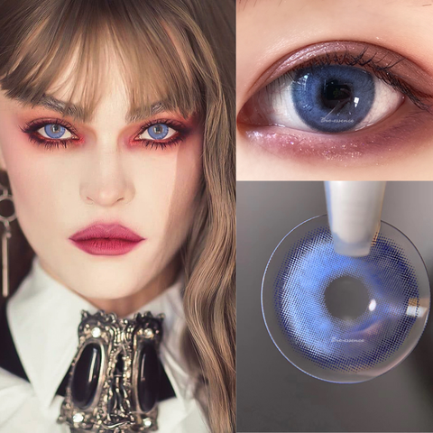 2 _ контактные линзы для глаз в течение года используются цветные контактные линзы для глаз шт./пара мягкие цветные контактные линзы UYAAI ► Фото 1/6