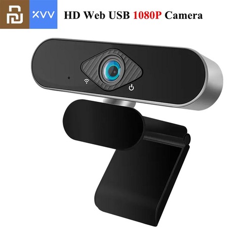 Веб-камера Youpin Xiaovv 1080P с микрофоном, широкоугольная USB HD камера 150 °, веб-трансляция для ноутбука, YouTube, Skype, FaceTime ► Фото 1/6