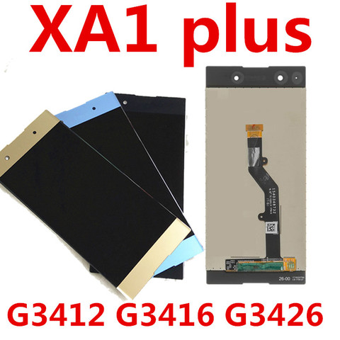 ЖК-экран JIEYER 5,5 дюйма для Sony Xperia XA1 Plus G3412 G3416 G3426 G3412 G3421, сенсорный дигитайзер в сборе, запасные части ► Фото 1/4
