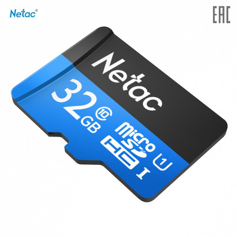 Карта памяти Netac MicroSD card P500 Standard 32GB, retail version card only ► Фото 1/1