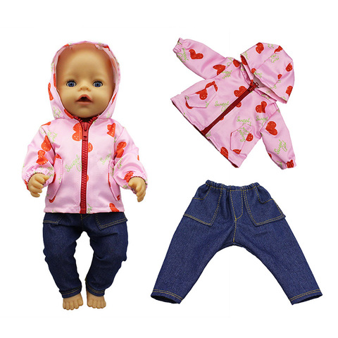 Любовь костюм куклы одежда подходит 17 дюймов 43 см Кукла одежда новорожденный ребенок костюм для ребенка день рождения фестиваль подарок ► Фото 1/5