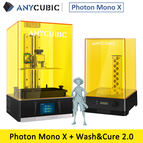 ANYCUBIC Photon Mono X 3d принтер 8,9 '4k Монохромный LCD огромный объем сборки 192*120*245 мм Поддержка приложения пульт дистанционного управления impresora 3d ► Фото 1/6