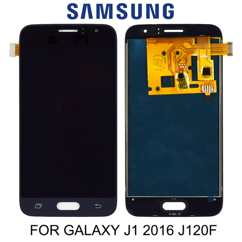 Сенсорный ЖК-дисплей для Samsung Galaxy J1 2016, ЖК-дисплей с регулировкой яркости для Samsung Galaxy J1 2016, J120, J120H, J120FN, J120F, J120M, 4,3 дюйма ► Фото 1/4