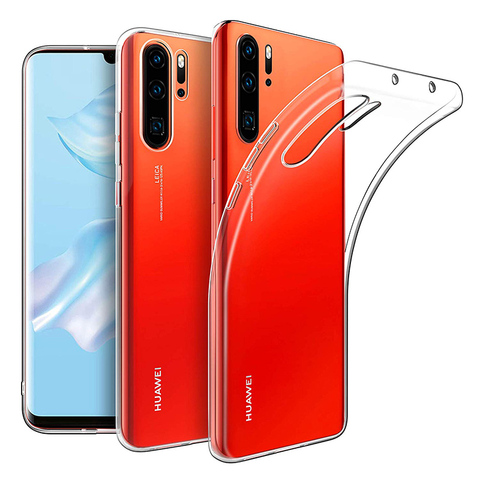 Прозрачный чехол из ТПУ для huawei P30/P30 Pro/P30 Lite Мягкий силиконовый чехол тонкий прозрачный чехол для телефона P30Pro P30Lite huawei P30 Gel ► Фото 1/6