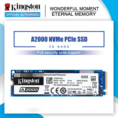 Новый Внутренний твердотельный накопитель Kingston A2000 NVMe PCIe M.2 2280 SSD 250 ГБ 500 Гб ТБ, жесткий диск SFF для ПК, ноутбука, ультрабука ► Фото 1/6