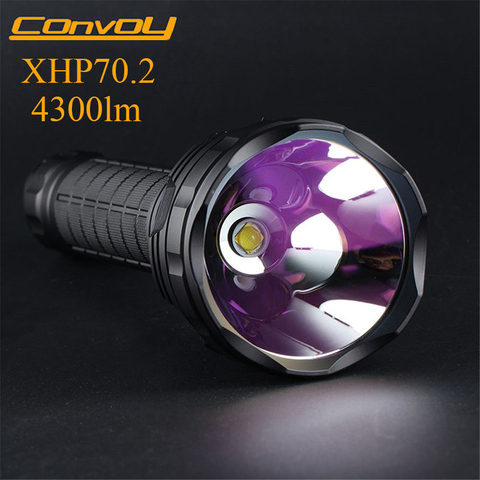 Convoy L6 Flash светильник XHP70 / XHP70.2 Led Flash светильник Linterna мощный охотничий кемпинг походная лампа 26650 портативный фонарь 4300lm ► Фото 1/6