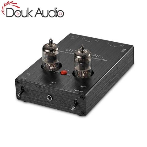 Douk audio Little Bear T7 Hi-Fi 6J1, вакуумная трубка, Phono Stage AUX & MM RIAA, проигрыватель, фонограф, стерео трубка, предварительный усилитель ► Фото 1/6