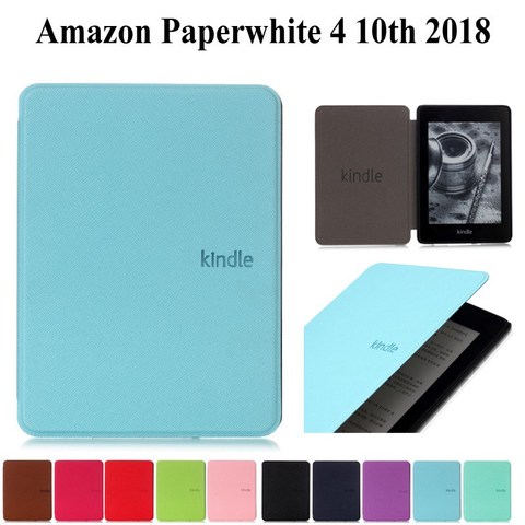 Тонкий кожаный чехол для нового Amazon Kindle Paperwhite 2022 выпущенный чехол для Kindle Paperwhite 4 10-го поколения чехол для планшета ► Фото 1/6