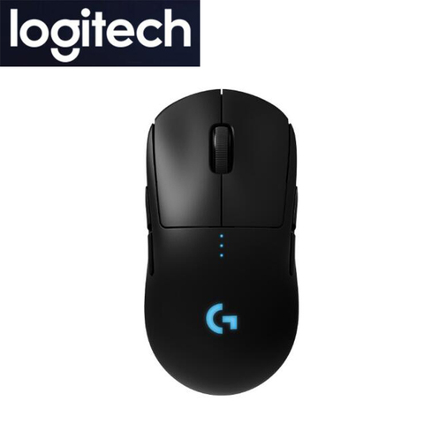 Беспроводная верхняя игровая мышь logitech G Pro Lightspeed для ESports Hero16K, датчик RGB освещения, Беспроводная зарядка, двойная ► Фото 1/1