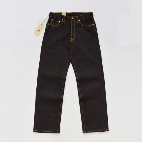 Мужские джинсы прямого кроя BOB DONG, черные джинсы в супертяжелом стиле 23 унции ► Фото 1/6