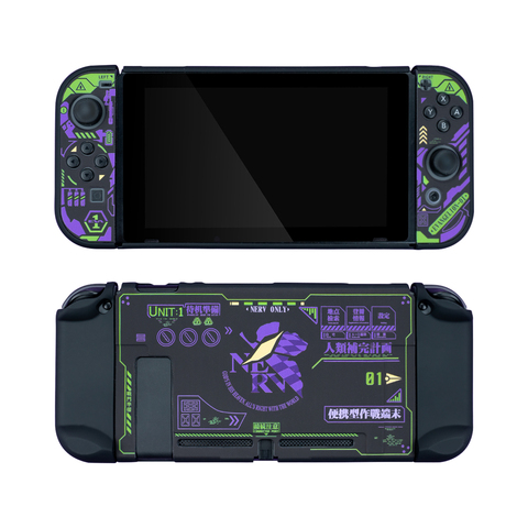 Фиолетовый чехол MONKON EVA для Nintendo Switch с дополнительным защитным закаленным стеклом для премиум HD пленка из закаленного стекла NS ► Фото 1/5