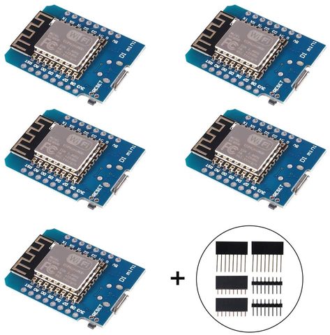 5 шт./лот ESP8266 ESP-12 ESP12 ESP-12F мини модуль Wemos D1 Мини WiFi макетная плата для Arduino ► Фото 1/6