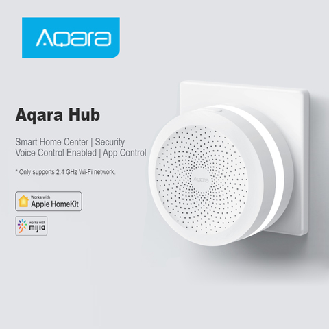 Блок управления умным домом Aqara Gateway, хаб с RGB подсветкой, работает с приложением Mi Home ► Фото 1/5