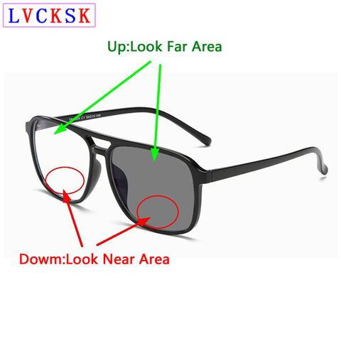 Очки для чтения в ретро стиле с двойным лучом TR90, фотохромные бифокальные очки для мужчин и женщин, очки для дальнозоркости, очки пилота N5 ► Фото 1/6