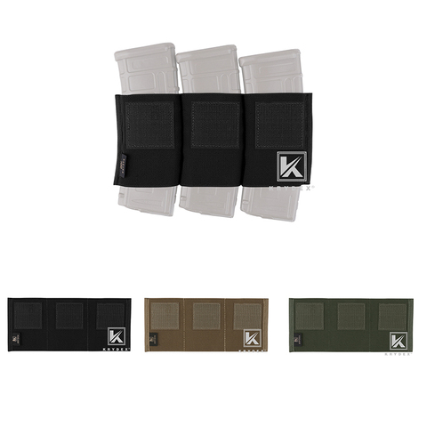 Тройная сумка для магазина KRYDEX 5,56 для микро-борьбы MK3 MK4, эластичная Встроенная подставка для магазина в стиле спирита ► Фото 1/6