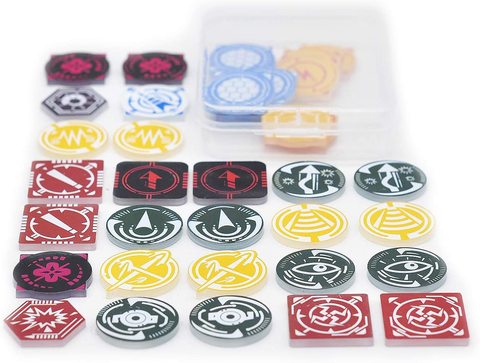 Набор акриловых маркеров X Wing, набор из 36 комбинированных миниатюрных игрушек X-Wing, необходимое для игры в космос, для игроков для борьбы ► Фото 1/5