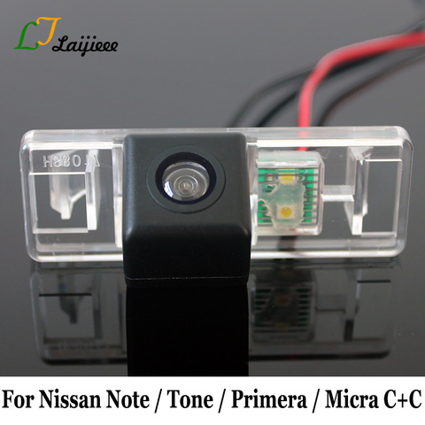 Автомобильная камера заднего вида для Nissan Note Tone E11 Primera P12 Micra C + C K12 / HD CCD с ночным видением, Автомобильная камера заднего вида ► Фото 1/6