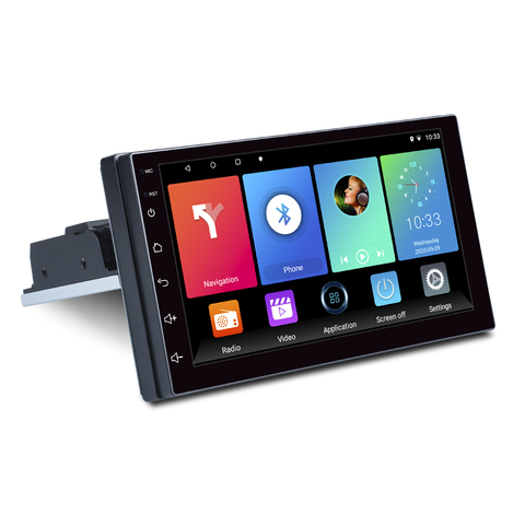 1 DIN регулируемое автомобильное стерео радио Android 9,1 7-дюймовый контактный экран FM четырехъядерный GPS навигация MP5 плеер ► Фото 1/6